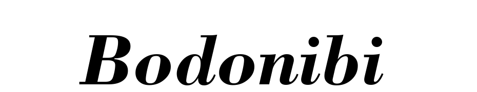 Bodoni Bold Italic BT Polices Telecharger